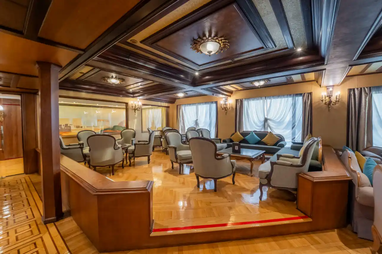 Lounge aboard the City and Sea Adonis Nile Cruise Nile cruise